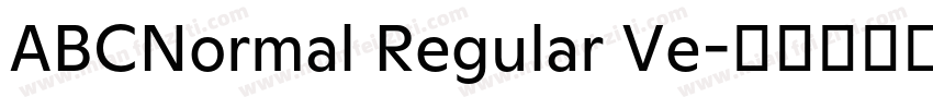 ABCNormal Regular Ve字体转换